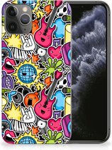 Geschikt voor iPhone 11 Pro Silicone Back Cover Punk Rock