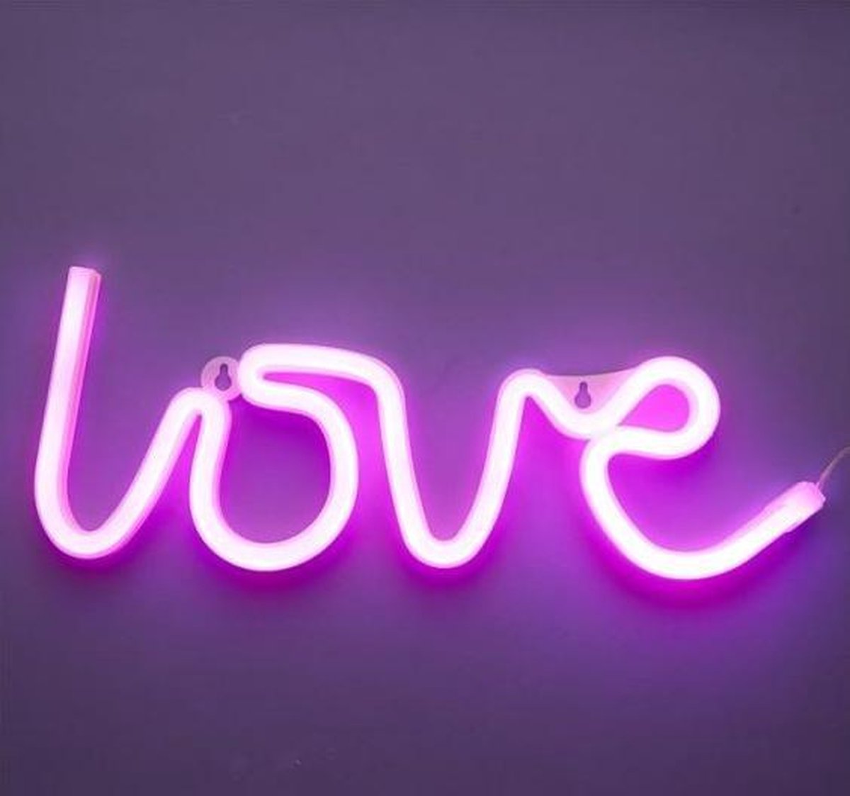 neus Humoristisch ozon LED Love Lamp - Neon Love Wall Light - Netsnoer met schakelaar | bol.com