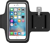 MMOBIEL Sport / Hardloop Armband (ZWART) voor iPhone SE / 5S / 5C / 5 / 4S / 4 / 3GS - Spatwatervrij, Reflecterend, Neopreen, Comfortabel, Verstelbaar, Koptelefoon Aansluitruimte en Sleutelhouder