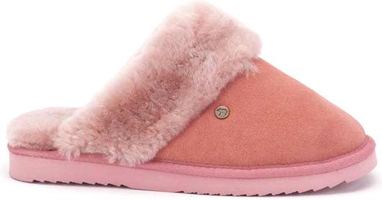 Warmbat Flurry Dames Sloffen - Suede Flamingo - Maat 41 | bol.com