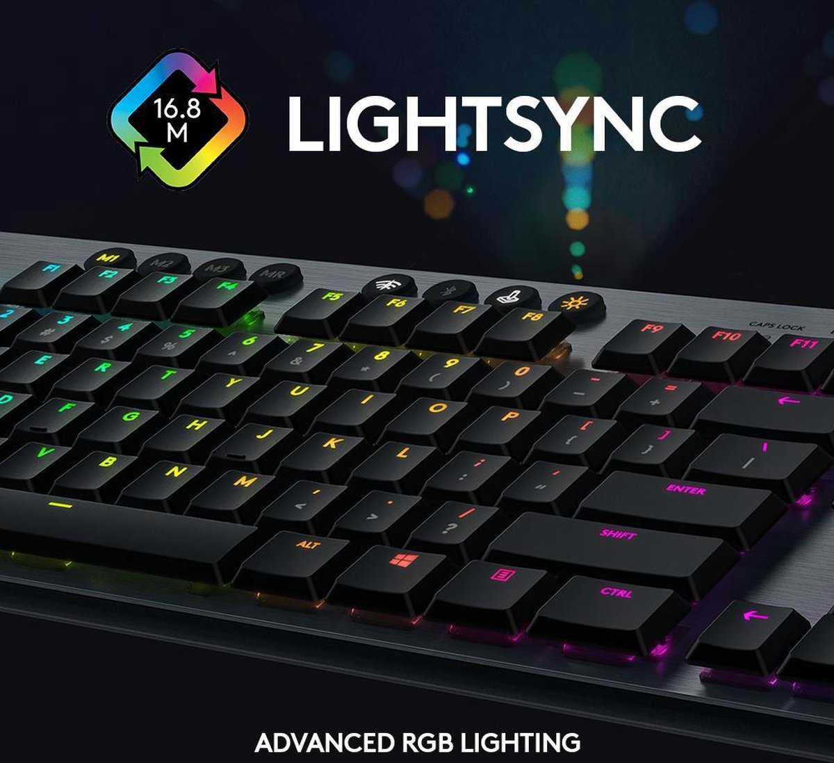 Logitech Clavier mécanique de jeu Lightsync RGB avec GL tactile G815 Carbon  - Azerty FR | bol.com
