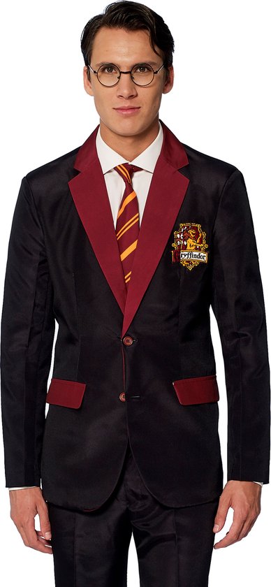 Suitmeister Harry Potter Gryffindor™ - Mannen Carnaval Kostuum - Tovenaar Kostuum - Gekleurd - Maat XXL