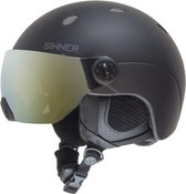 Sinner Titan Visor Unisex Skihelm - Matte Black - S/56 cm