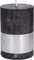 Zwarte Kaars - PTMD  kaars charcoal zwart - 10x7cm