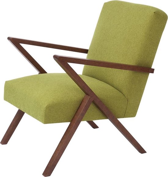 pond Perth afdeling Sternzeit Retro Fauteuil Mustard Green | bol.com