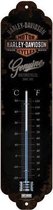 Nostalgic Art Merchandising - Harley-Davidson Thermometer 'Genuine Garage' - Metaal - 6,5 x 28 cm
