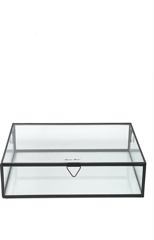 Gang molen Fahrenheit Riviera Maison French Glass Box - Decoratie box - 40x30cm | bol.com