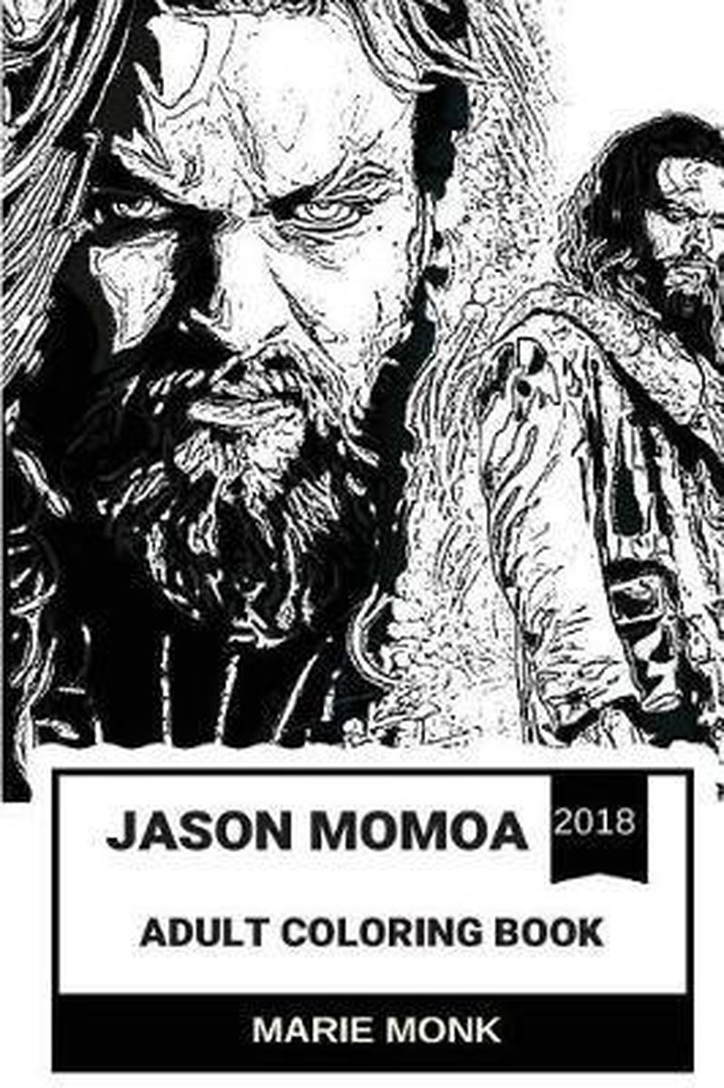 Jason Momoa Books Jason Momoa Adult Coloring Book, Marie Monk