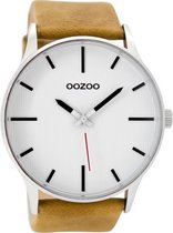OOZOO Timepieces C9050 - Horloge - Zandkleur/Wit/RVS - 48mm