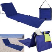 bol.com | Compact ligbed voor op het strand – Opvouwbaar - Inclusief opberg  vak