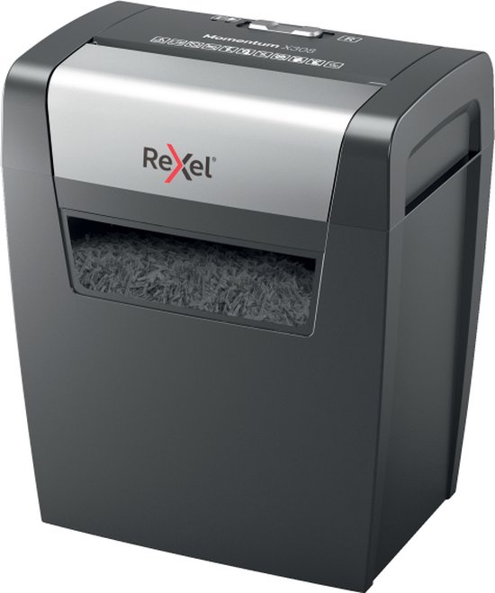 Rexel Momentum X308 Papierversnipperaar - P3 Cross Cut Snippers - Tot 8 Vel - 15L - Zwart