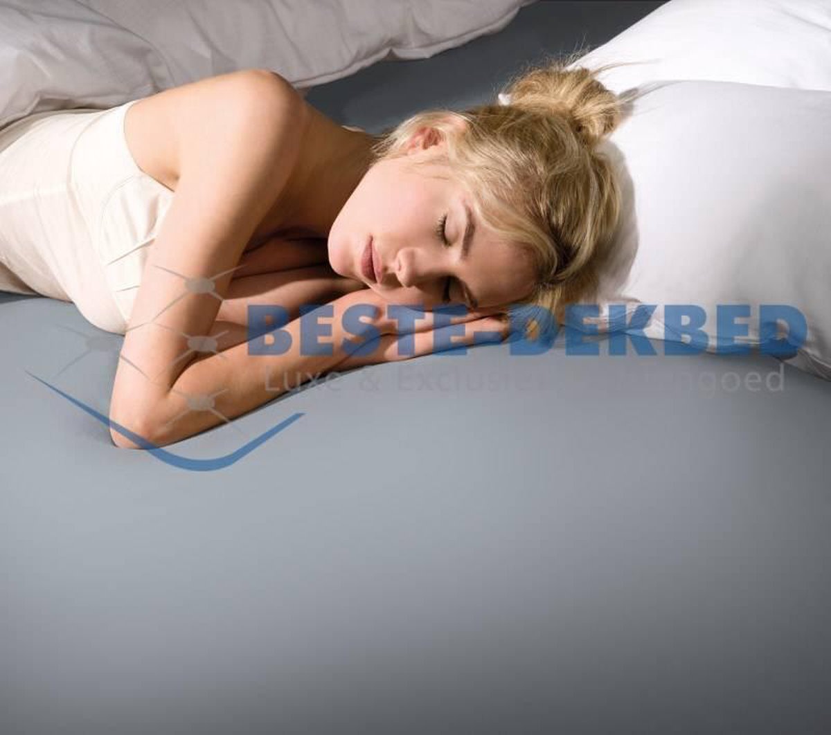 Bella Donna Premium Jersey Hoeslaken Licht Grijs 0703