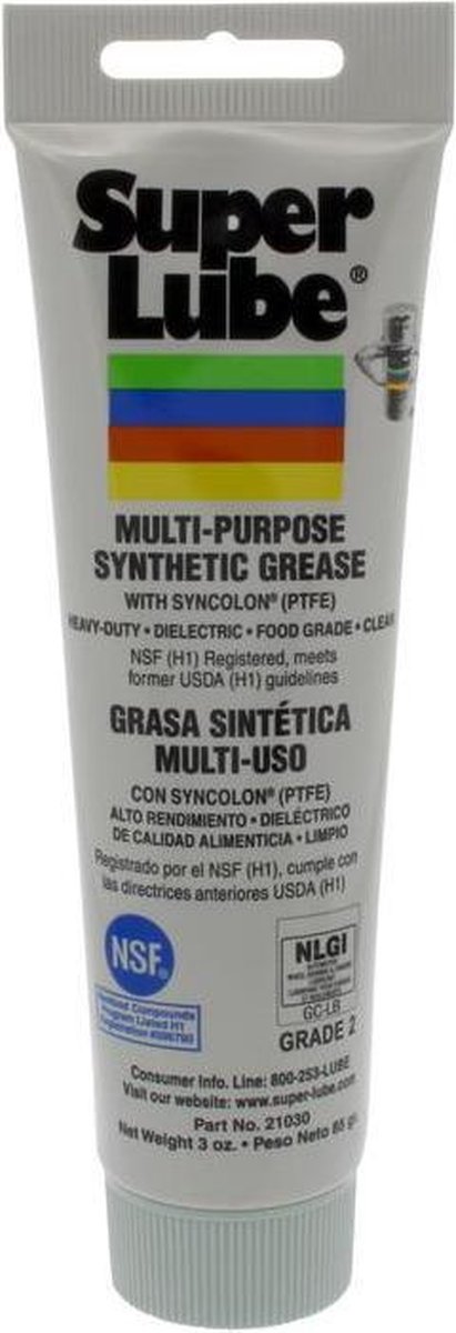 Super Lube synthetisch multi-purpose smeervet met PTFE - tube 85gram - super lube