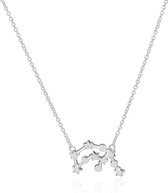24/7 Jewelry Collection Waterman Ketting - Sterrenbeeld - Horoscoop - Zilverkleurig