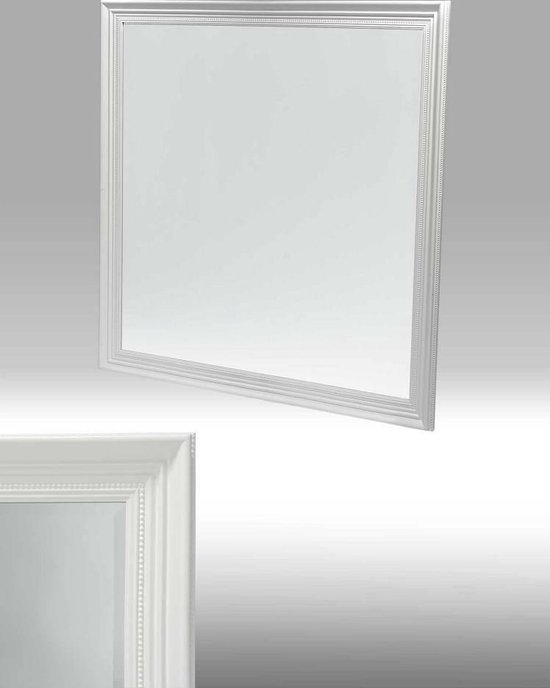 overhead Grootste Schandelijk Sioban spiegel wit vierkant 109x109 cm | bol.com