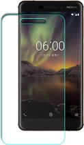 9H Tempered Glass - Geschikt voor Nokia 6.1 (2018) Screen Protector - Transparant