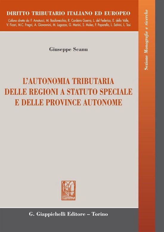 L'autonomia tributaria delle regioni a statuto speciale e de ... - cover