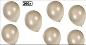 200x Kwaliteitsballon metallic zilver 36cm