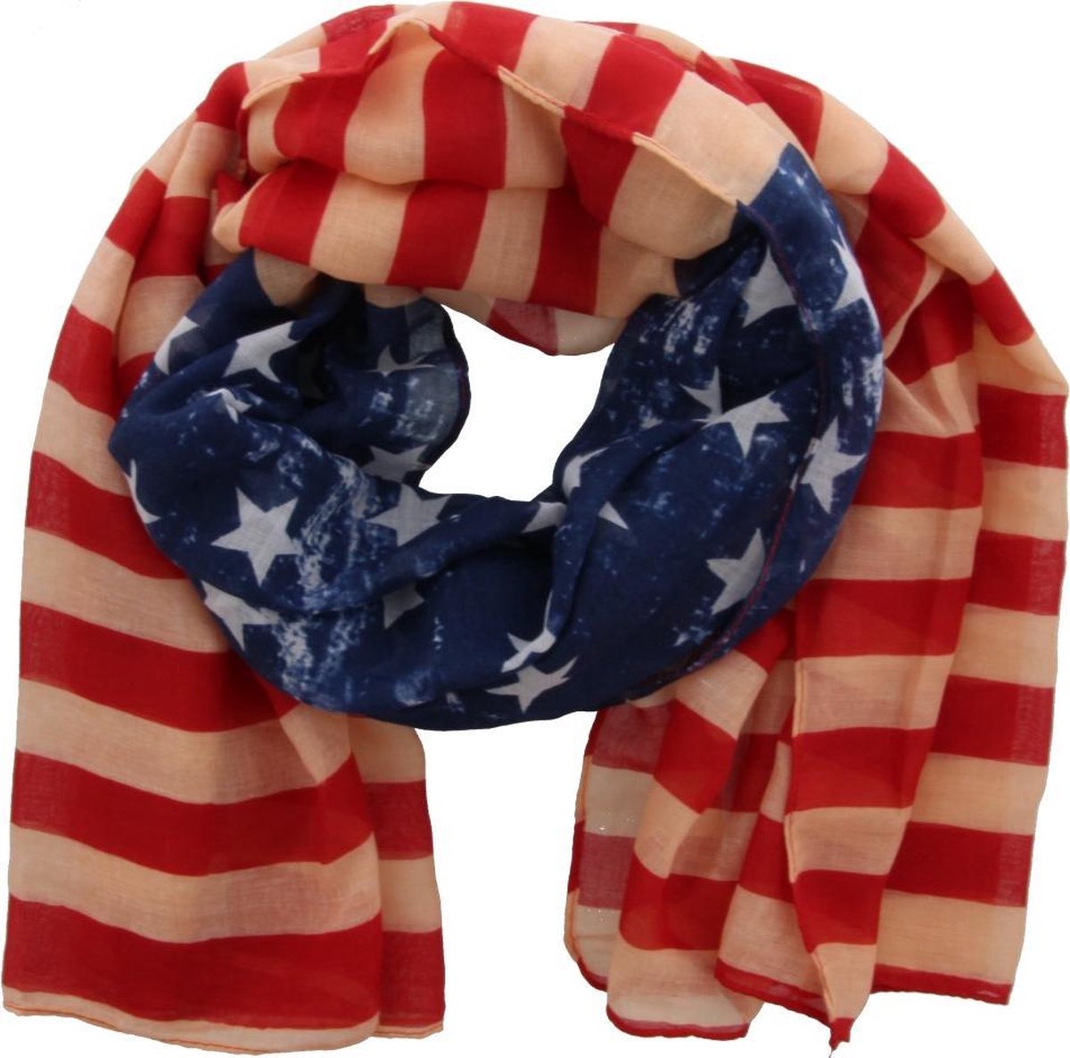 teer Afwijzen groep Mooie shawl met een oud gemaakte Amerikaanse vlag. | bol.com