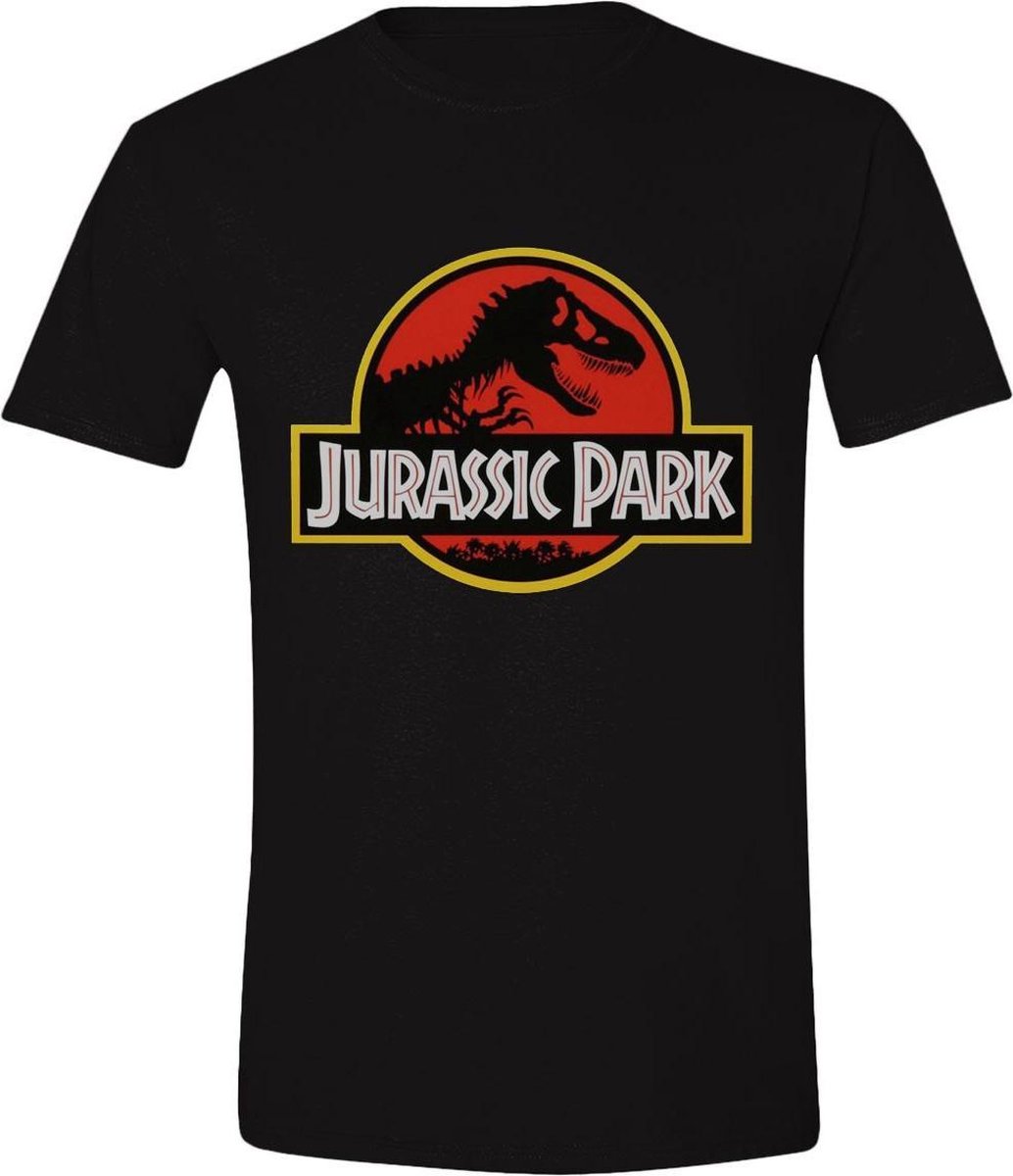 Jurassic Park - Classic Logo Mannen T-Shirt - Zwart - L