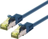 LOGON TCR6ASS0025B netwerkkabel 0,25 m Cat6a S/FTP (S-STP) Blauw