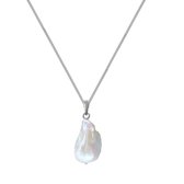 Parelmoer Zoetwaterparel Ketting Zilver - The Era Collection by STUDIO BAE