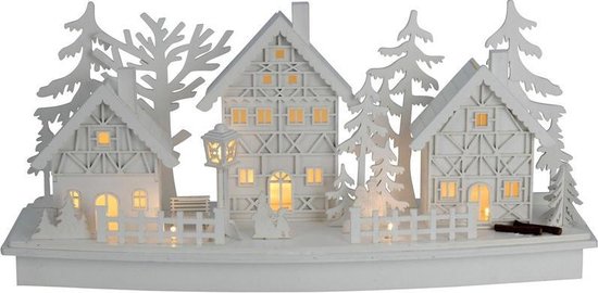 Kerstdorp 10delig met kerk Kerstdecoratie