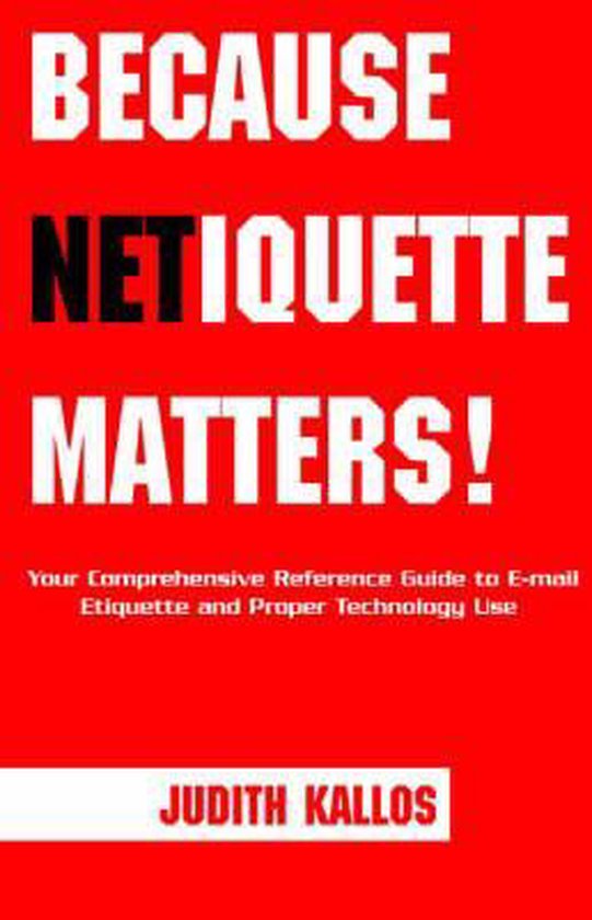 Because Netiquette Matters! - cover