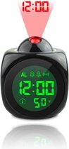 Smart Clock Wekker met projectie | Wake-up light | LCD-scherm | Kleurrijke Voice-time proj