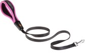 Ferplast Hondenlijn Ergocomf 2 X 120 Cm Nylon Zwart/roze