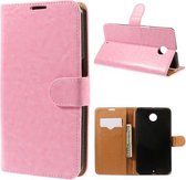 Melpex wallet hoesje Motorola Nexus 6 Licht roze