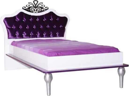 By MM Prinsessenbed - Bed - Paars - 90 x 200 cm | bol.com