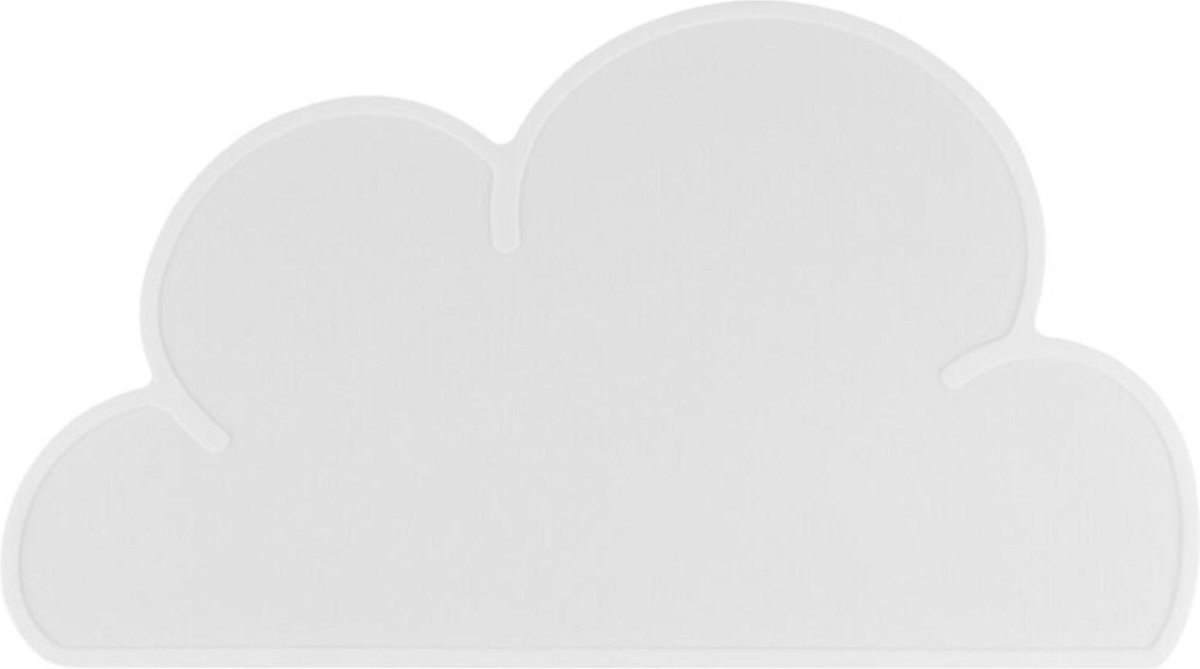 Antislip Siliconen Placemat Wolk - Wit - Baby & Kind