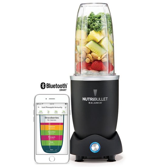 NutriBullet Balance Blender 9delig 1200 Watt Bluetooth Zwart Bestel nu!