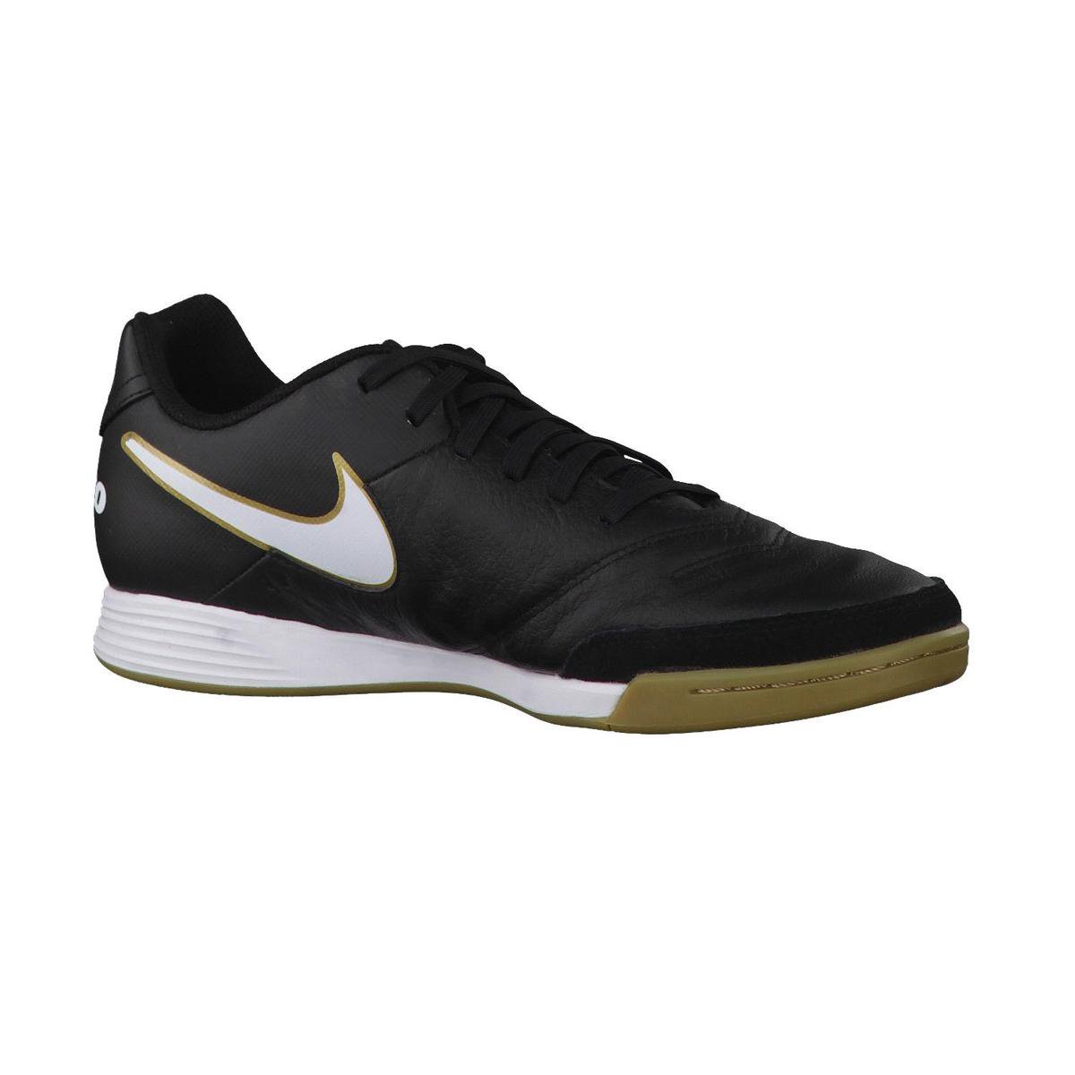 Nike TiempoX Genio II Leather IC Voetbalschoenen - Maat 40 - Mannen -  zwart/wit/goud | bol.com