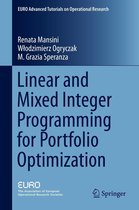 EURO Advanced Tutorials on Operational Research - Linear and Mixed Integer Programming for Portfolio Optimization