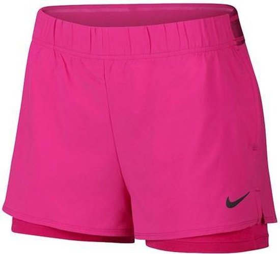 Onrechtvaardig ongeduldig Wonen Nike Court Flex Short Sportbroek Dames - Roze | bol.com