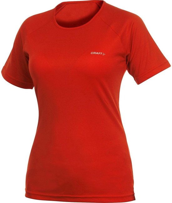 Geplooid Seraph Onhandig Craft Sportshirt Action Tee Solid Dames Oranje Maat 42 | bol.com