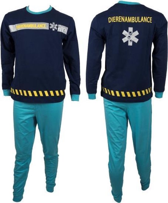 Fun2Wear Dierenambulance Pyjama Blauw maat 68