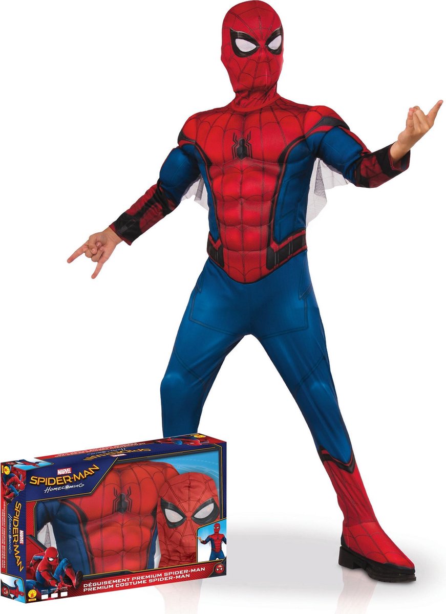 FRANCE - Luxe Spiderman Homecoming kostuum voor kinderen - 110/116 (5-6 -...