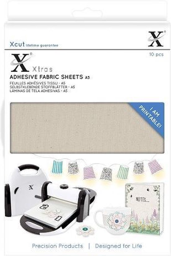 Feuilles Adhésives Métallisées Xcut - Argenté - Format A5 - Pour Scrapbooking Et Cartes