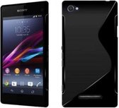 Sony Xperia M5 Silicone Case s-style hoesje Zwart