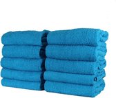 Katoenen Handdoek – Turquoise - Set van 12 Stuks - 70x140 cm - Heerlijk zachte badhanddoeken