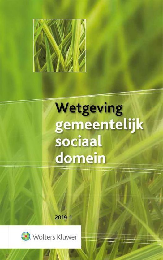 Wetgeving gemeentelijk sociaal domein 2019-1 - cover
