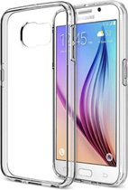 Hoesje geschikt voor Samsung Galaxy S6 Edge - Siliconen Transparant TPU Hoesje Gel (Soft Case / Cover)