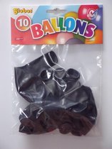 Zwarte Ballonnen 30cm 10 stuks