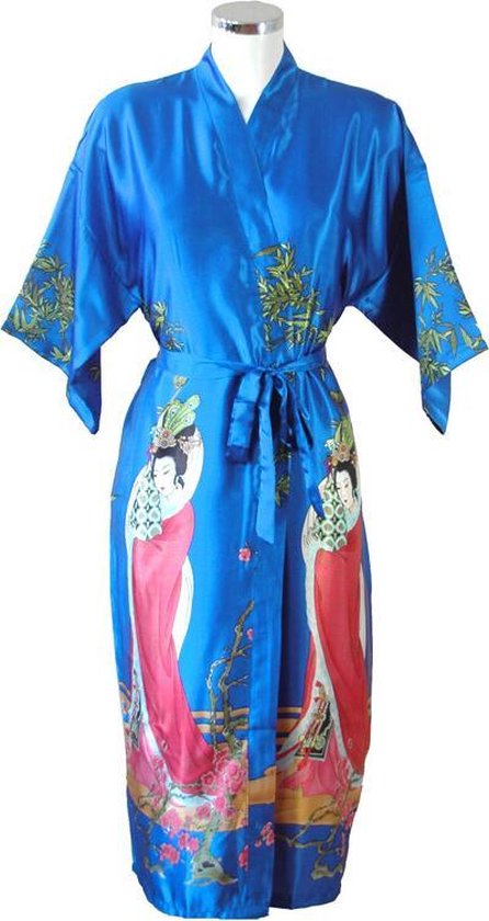 TA-HWA -Chinese Kimono - Geisha - Blauw