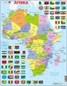 Larsen Afrika met vlaggen – Puzzel – Kaarten & Geografie – Vlaggen Afrika – Educatieve legpuzzel voor kinderen – 70 stukjes – Gemaakt in Noorwegen – Extra dikke 2,5 mm stukjes – Tray met vaste rand