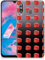 Geschikt voor Samsung Galaxy M30 Siliconen Case Paprika Red