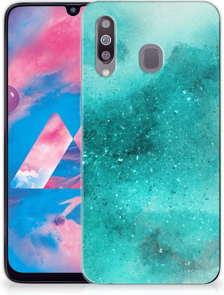 Hoesje maken Samsung Galaxy M30 Painting Blue